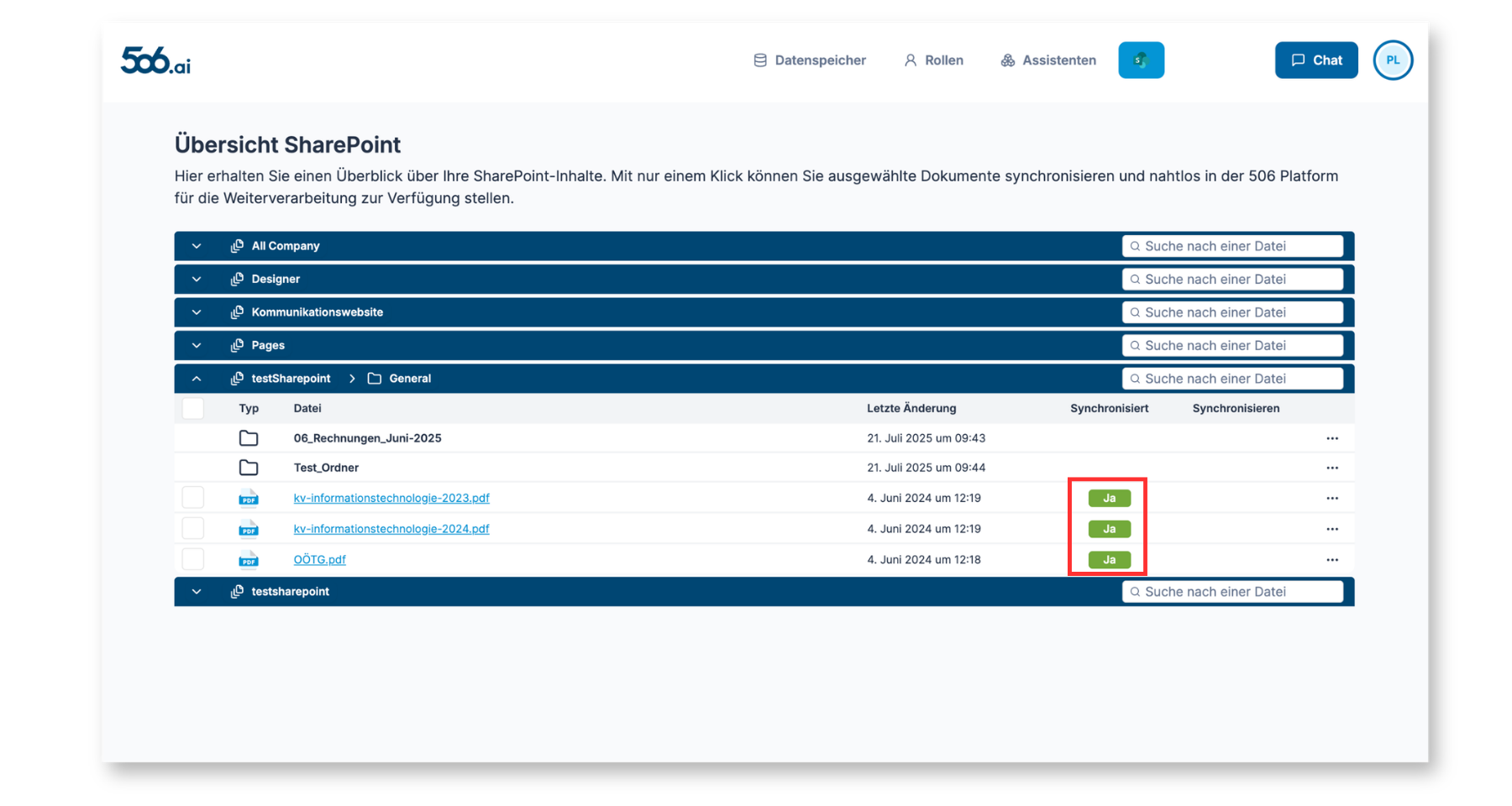 SharePoint Synchronisierung 2